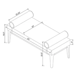 Randolph Bench With Bolster Pillows Linen - Threshold™ Designed With Studio McGee -Threshold Furnish Shop GUEST 9983e70b 7f9e 4bcf a332 1d6fe6933ce7