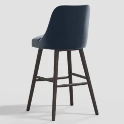 Geller Modern Counter Height Barstool In Shiny Velvet - Threshold™ -Threshold Furnish Shop GUEST 9b21c4e5 f8ef 4eab 8057 2aa3dd932f0f
