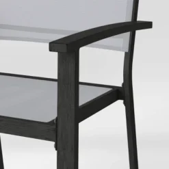 2pc Ryegate Weathered Teak Sling Outdoor Patio Dining Chairs Arm Chairs Gray - Threshold™ -Threshold Furnish Shop GUEST 9be3cb3a acf0 4a9f bdb8 621b94a63f73