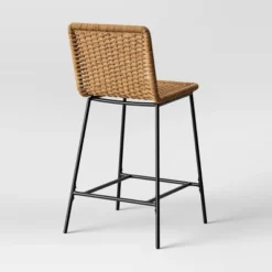 Wasson Woven Metal Leg Counter Height Barstool Tan - Threshold™ -Threshold Furnish Shop GUEST 9c2c977c 3581 4935 8100 e53c15df4513