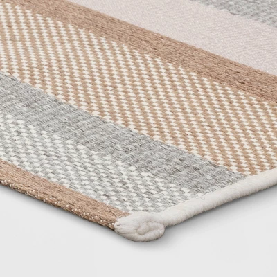 5' x 7' Stripe Tapestry Outdoor Rug Khaki/Gray - Threshold™ 5' X 7' Stripe Tapestry Outdoor Rug Khaki/Gray - Threshold™ -Threshold Furnish Shop GUEST 9c3decdb 2639 4c32 8fc5 38772938a5a3