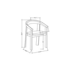 Terra Solid Wood Curved Back Dining Chair - Threshold™ Designed With Studio McGee -Threshold Furnish Shop GUEST a386c950 6b68 47a0 8004 10af9f6b52b5