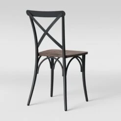 Set Of 2 Malden French Bistro Dining Chair Matte Black - Threshold™ -Threshold Furnish Shop GUEST a5c2495e e363 491c 8853 f3d2bf7c79b7