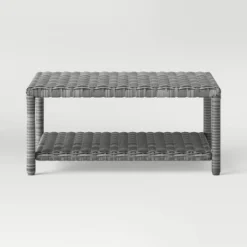 Monroe Wicker Patio Coffee Table - Gray - Threshold™ -Threshold Furnish Shop GUEST a97d8086 a594 4aa8 8cbd 349d82645762