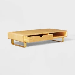 Monitor Riser With USB And Wireless Charging Brown - Threshold™ -Threshold Furnish Shop GUEST aab00da1 6bb3 4079 920f 355fec806509