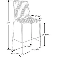 Set Of 2 Sodra Rounded Seat Wire Counter Height Barstool Black - Threshold™ -Threshold Furnish Shop GUEST aba0b7b0 e031 40e5 a117 6b6b5d67048f