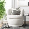Dorton Round Swivel Barrel Chair Faux Shearling Cream - Threshold™ -Threshold Furnish Shop GUEST abfe66db 3c98 48ae a990 c32e93d4bccb