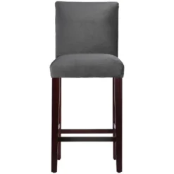 30" Velvet Parsons Barstool Wood - Threshold™ -Threshold Furnish Shop GUEST ae968ddc 385e 42db a7a9 708cb697a15f