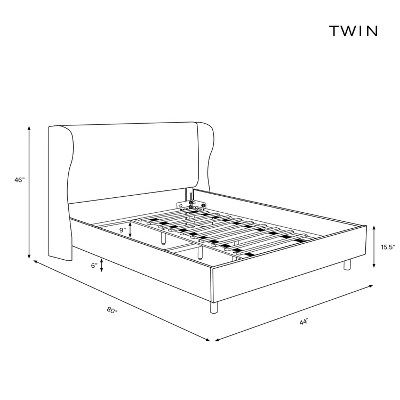 Wingback Platform Bed Velvet - Skyline Furniture Wingback Platform Bed Velvet - Skyline Furniture -Threshold Furnish Shop GUEST aea1005d 028d 4a74 a3ef bfd75d953a75