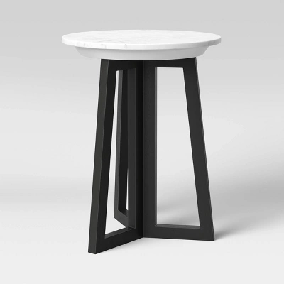 Altavista Round Marble End Table White - Threshold™ Altavista Round Marble End Table White - Threshold™ -Threshold Furnish Shop GUEST b067acff 646b 46f3 88c7 b80b6b16eb4b