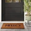 1'6"x2'6" 'Hello' Stripe Border Coir Doormat Natural - Threshold™ 1 1'6"x2'6" 'Hello' Stripe Border Coir Doormat Natural - Threshold™ -Threshold Furnish Shop GUEST b1499435 2ca1 461e 8f4c 0c52321d2b89