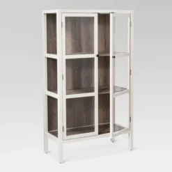 56.2" Hadley Library Cabinet With Glass Shell White - Threshold™ 4 56.2" Hadley Library Cabinet With Glass Shell White - Threshold™ -Threshold Furnish Shop GUEST b3be3e09 a22b 4dd7 963c b3cc3e349a54