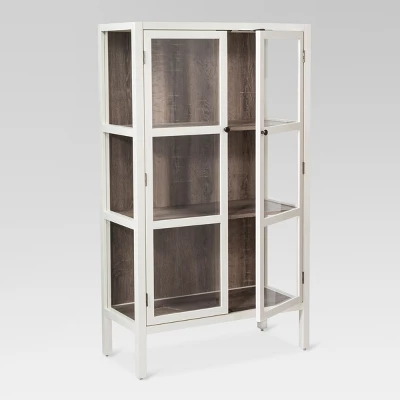 56.2" Hadley Library Cabinet with Glass Shell White - Threshold™ 56.2" Hadley Library Cabinet With Glass Shell White - Threshold™ -Threshold Furnish Shop GUEST b3be3e09 a22b 4dd7 963c b3cc3e349a54