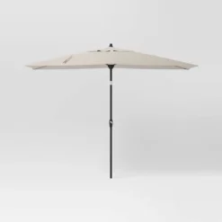 10'x6' Rectangular Market Patio Umbrella - Black Pole - Threshold™ -Threshold Furnish Shop GUEST b4eeb8ee a2c9 4842 b05f 2e6c58b30938