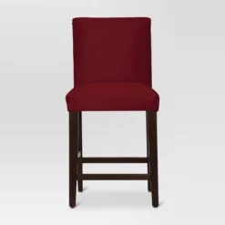 25" Velvet Parsons Counter Height Barstool Wood - Threshold™ -Threshold Furnish Shop GUEST b539eeaa 1ae4 48fe 875e 083e930b8dc6