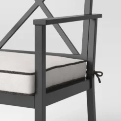 2pc Searsburg Aluminum Outdoor Patio Dining Chairs Arm Chairs Black - Threshold™ -Threshold Furnish Shop GUEST b55b6a13 2bb5 4c95 a602 021a74e120c6