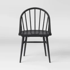 2pk Adwolf Rounded Spindle Dining Chairs Black - Threshold™ -Threshold Furnish Shop GUEST b73366f6 2ccc 4621 929a 1dd8fc28ea92