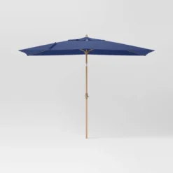 10'x6' Rectangular Market Patio Umbrella - Light Wood Pole - Threshold™ -Threshold Furnish Shop GUEST b8c26b10 00c5 4915 be62 3be6d312aa36