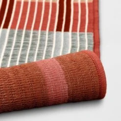 7'x10' Dashed Stripe Outdoor Rug Warm - Threshold™ 4 7'x10' Dashed Stripe Outdoor Rug Warm - Threshold™ -Threshold Furnish Shop GUEST b8fbbf76 f033 4c66 93bc f2e802cd60dd