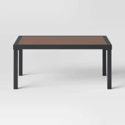 Bryant 2pc Faux Wood Patio Loveseat & Coffee Table - Gray/Natural - Threshold™ -Threshold Furnish Shop GUEST ba083347 617b 4dd4 8a16 a648e7fd009c