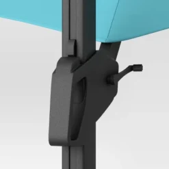 11'x11' Offset Patio Umbrella Turquoise - Black Pole - Threshold™ -Threshold Furnish Shop GUEST baafe067 9868 4b8a 8044 f5160e25c6fd