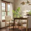Esters Wood Arm Dining Chair Cream/Natural Wood - Threshold™ -Threshold Furnish Shop GUEST bacce93e e510 4a56 866b d1c5eb7b7509