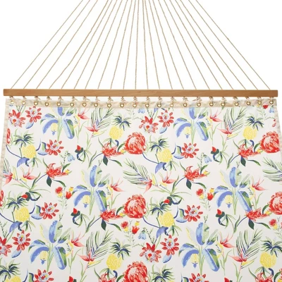 12' Single Layer Outdoor Fabric Hammock Tropical Red/Yellow/Blue - Threshold™ 12' Single Layer Outdoor Fabric Hammock Tropical Red/Yellow/Blue - Threshold™ -Threshold Furnish Shop GUEST bbb8e4bc e302 46f9 9d09 1bd479120146