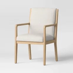 Esters Wood Arm Dining Chair Cream/Natural Wood - Threshold™ -Threshold Furnish Shop GUEST bbc5a349 be3d 4de4 870e d45c495b7aa3