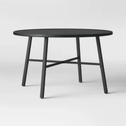 Fairmont 4-Person Round Patio Dining Table Black - Threshold™ -Threshold Furnish Shop GUEST bc56d595 c043 4981 9334 d99fdcbac144