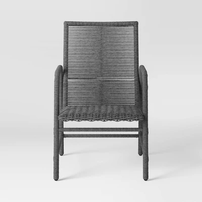 2pc Granby Padded Wicker Outdoor Patio Dining Chairs Arm Chairs Gray - Threshold™ 2pc Granby Padded Wicker Outdoor Patio Dining Chairs Arm Chairs Gray - Threshold™ -Threshold Furnish Shop GUEST bca6da76 1e54 4ac7 99a4 04127581bb82