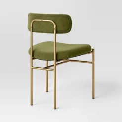 Orion Luxe Dining Chair With Brass Legs Olive Green Velvet - Threshold™ -Threshold Furnish Shop GUEST bd8c2c24 3b6e 489d 8089 ea0e4734f388