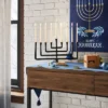 Modern Aluminum And Wood Menorah Black - Threshold™ -Threshold Furnish Shop GUEST bdee11f6 e699 45ee 88fc af2815973b67