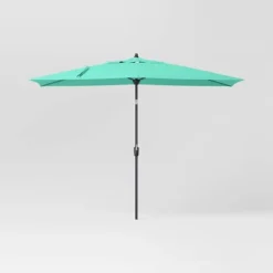 10'x6' Rectangular Market Patio Umbrella - Black Pole - Threshold™ -Threshold Furnish Shop GUEST bfb4a6fe 6088 4941 ad33 5e2f249cba14