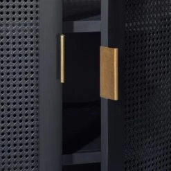 66" East Bluff Woven Cabinet Black - Threshold™ Designed With Studio McGee -Threshold Furnish Shop GUEST c257520a eec7 407a b715 3ee6acc782cd