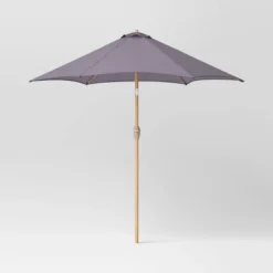 9'x9' Market Patio Umbrella - Light Wood Pole - Threshold™ -Threshold Furnish Shop GUEST c32dc650 cfb9 4508 b3cf 3d6d2b8ee31d
