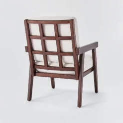 Grantsville Wood Frame Accent Chair With Grid Back - Threshold™ Designed With Studio McGee -Threshold Furnish Shop GUEST c413361e a903 45e3 9f19 7ac166bd22f3