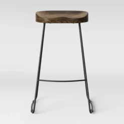 Hull Low Back Barstool Wood/Metal - Threshold™ -Threshold Furnish Shop GUEST c467520f f1d0 411f 89d8 1885382021e5