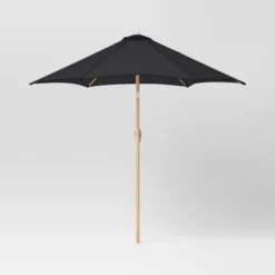 9'x9' Market Patio Umbrella - Light Wood Pole - Threshold™ -Threshold Furnish Shop GUEST c4c0bbb8 c405 41bf b52a c8a0a08399af