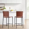 Wellfleet Woven Faux Leather Metal Base Counter Height Barstool - Threshold™ -Threshold Furnish Shop GUEST c67e930e c13c 40c6 a012 e52073826fef