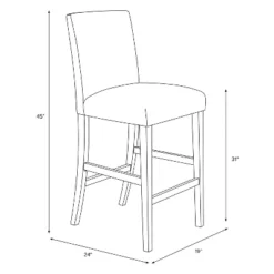 30" Velvet Parsons Barstool Wood - Threshold™ -Threshold Furnish Shop GUEST c6aa1d9c d7f1 458a b669 510f31ded384