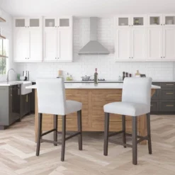 30" Velvet Parsons Barstool Wood - Threshold™ -Threshold Furnish Shop GUEST c793b497 cc23 4648 b1ae 8f17d61fb5d4