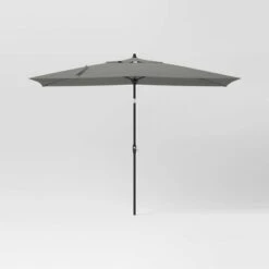 10'x6' Rectangular Market Patio Umbrella - Black Pole - Threshold™ -Threshold Furnish Shop GUEST c8345779 5881 4a97 9b03 9bd7ade1b112