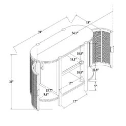 Portola Hills Caned Door Console With Shelves - Threshold™ Designed With Studio McGee -Threshold Furnish Shop GUEST ca010533 3434 4baa 9362 bdbf17be2193