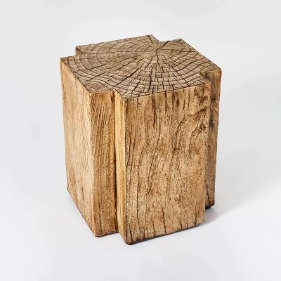 Indoor/Outdoor Faux Concrete Stump Accent Table Brown - Threshold™ designed with Studio McGee Indoor/Outdoor Faux Concrete Stump Accent Table Brown - Threshold™ Designed With Studio McGee -Threshold Furnish Shop GUEST cc03cb83 b038 452c a944 cea9703979c5