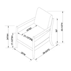 Park Valley Ladder Back Wood Arm Accent Chair - Threshold™ Designed With Studio McGee -Threshold Furnish Shop GUEST ce32bc3c bd47 42a8 bac8 4fae9f0aa812