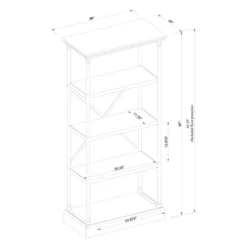 65" Conway Cast Iron Bookshelf Gray - Threshold™ -Threshold Furnish Shop GUEST cff59df7 5d9c 42a0 8f0f 8fed32364e22