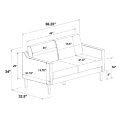 Lyndhurst Loveseat - Threshold™ -Threshold Furnish Shop GUEST d040af52 edae 4aec 8521 b20275627029