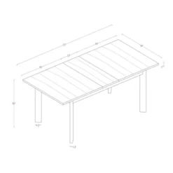 Bombelli Modern Extendable Dining Table Black - Threshold™ -Threshold Furnish Shop GUEST d055b2d2 601c 4c8f ab77 0d8884e1a723