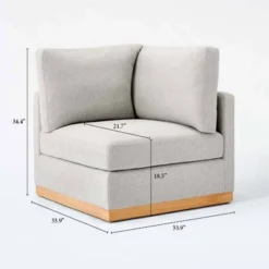 Woodland Hills Modular Sectional Corner Light Gray - Threshold™ Designed With Studio McGee -Threshold Furnish Shop GUEST d13a80c0 94a7 4a14 807c 01f454d7e453