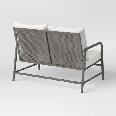 Granby Padded Wicker Patio Loveseat - Gray - Threshold™ Granby Padded Wicker Patio Loveseat - Gray - Threshold™ -Threshold Furnish Shop GUEST d30d4d74 4ffa 4ced b16e bb927b130223